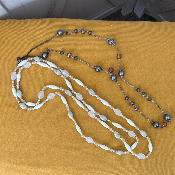 Beaded Necklaces in Neutral Tones - Picture 4 of 4